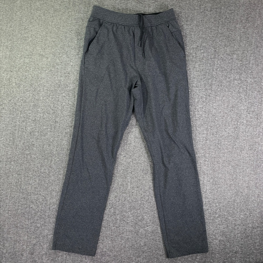 Lululemon Discipline Pant Men Medium Gray Drawstring Stretch Performance Jogger
